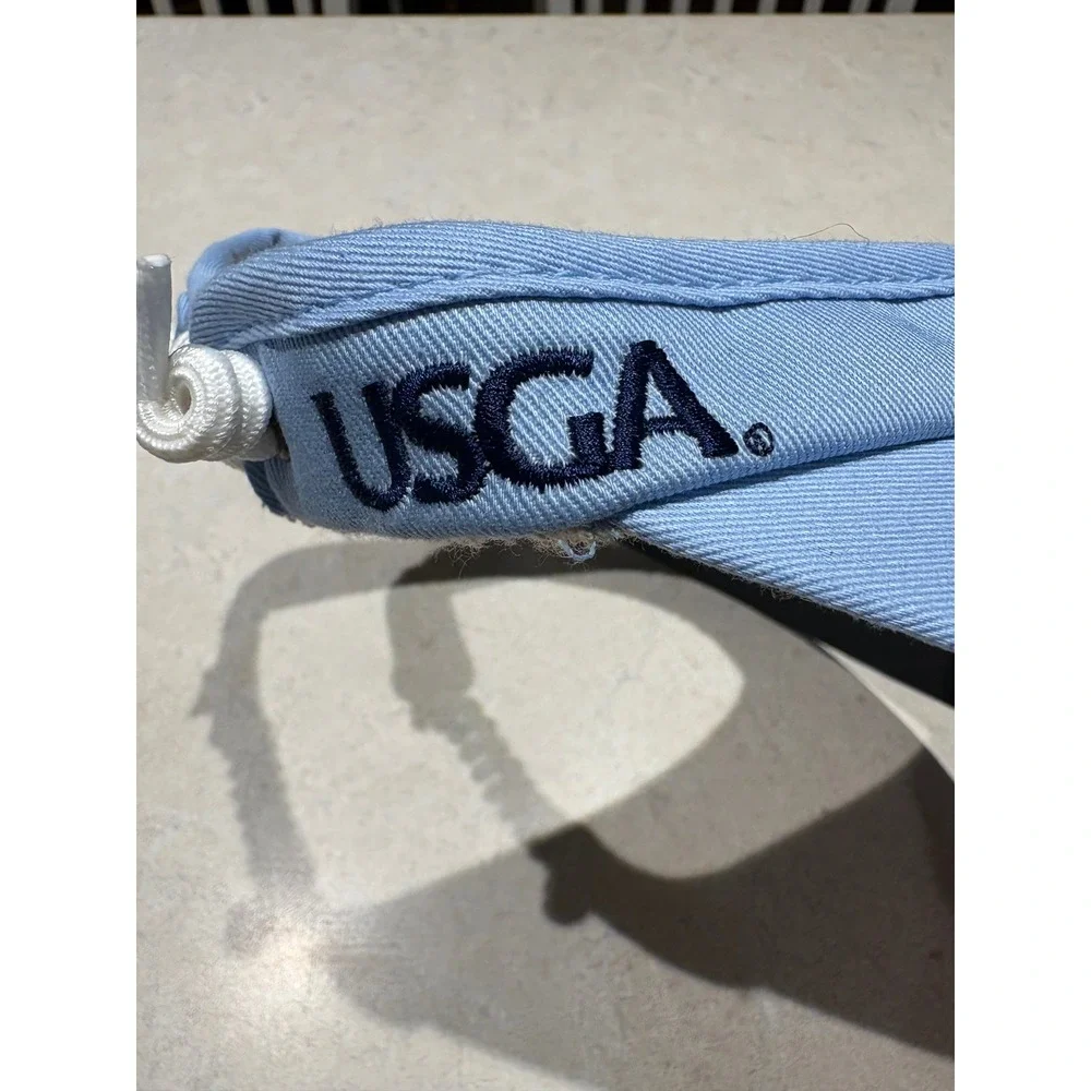 2014 US Womens Open Pinehurst No 2 Golf Visor Light Blue Bungee Cord